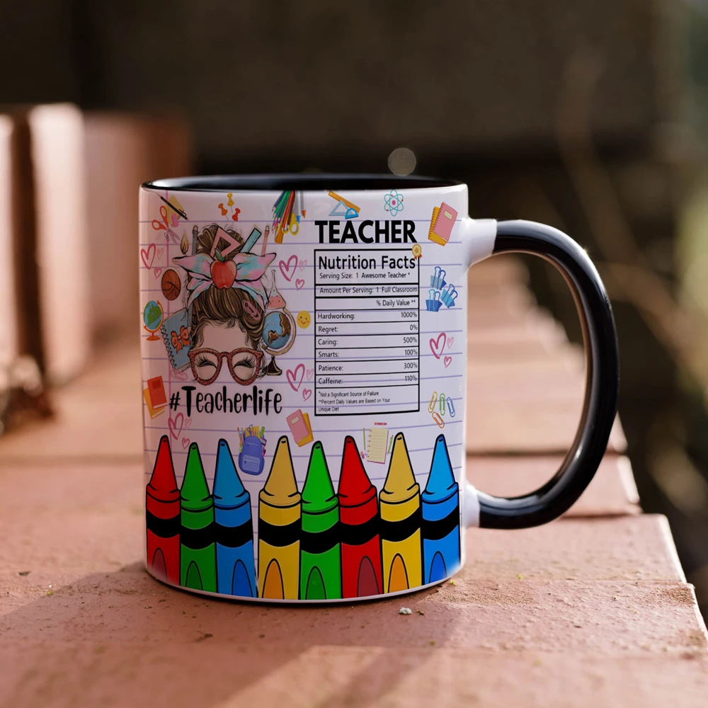 teacher life coffee mug funny teacher office coffee mug wife birthday gift mug girl friend home milk cup