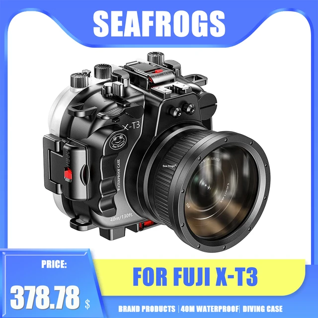 Seafrogsスキューバダイビングカメラケースカバー用X-T3水中写真撮影装置防水カメラハウジング16-50m/18-55ミリメートル -  AliExpress