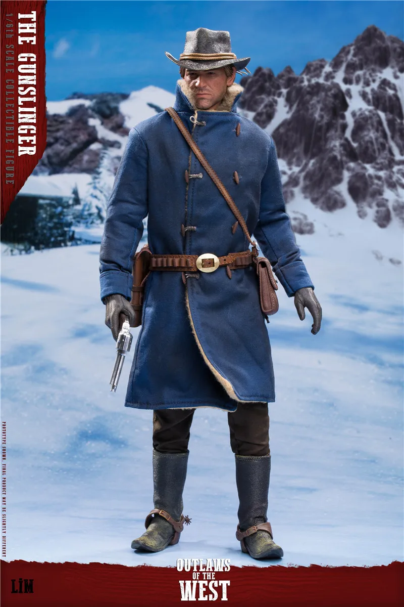 LIMTOYS-Série Cowboy Ocidental Clássica Masculina com Wepons, Action Figure, Coleção de Modelos, LIM008, 1:6, Pistoleiro, Arthur, 12"