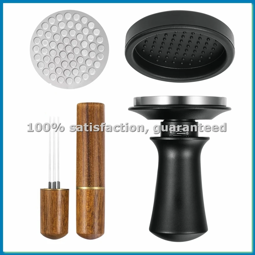 

Набор для эспрессо: темпер и мешалка, 51 мм, темпер для кофе с плоским пружинным основанием из нержавеющей стали - ABRM