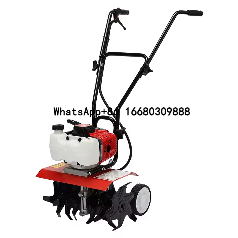 

Gasoline Engine Hoe CultivatorPortable Family Garden Management Machine Farm Tools Small Rotary Four-stroke
