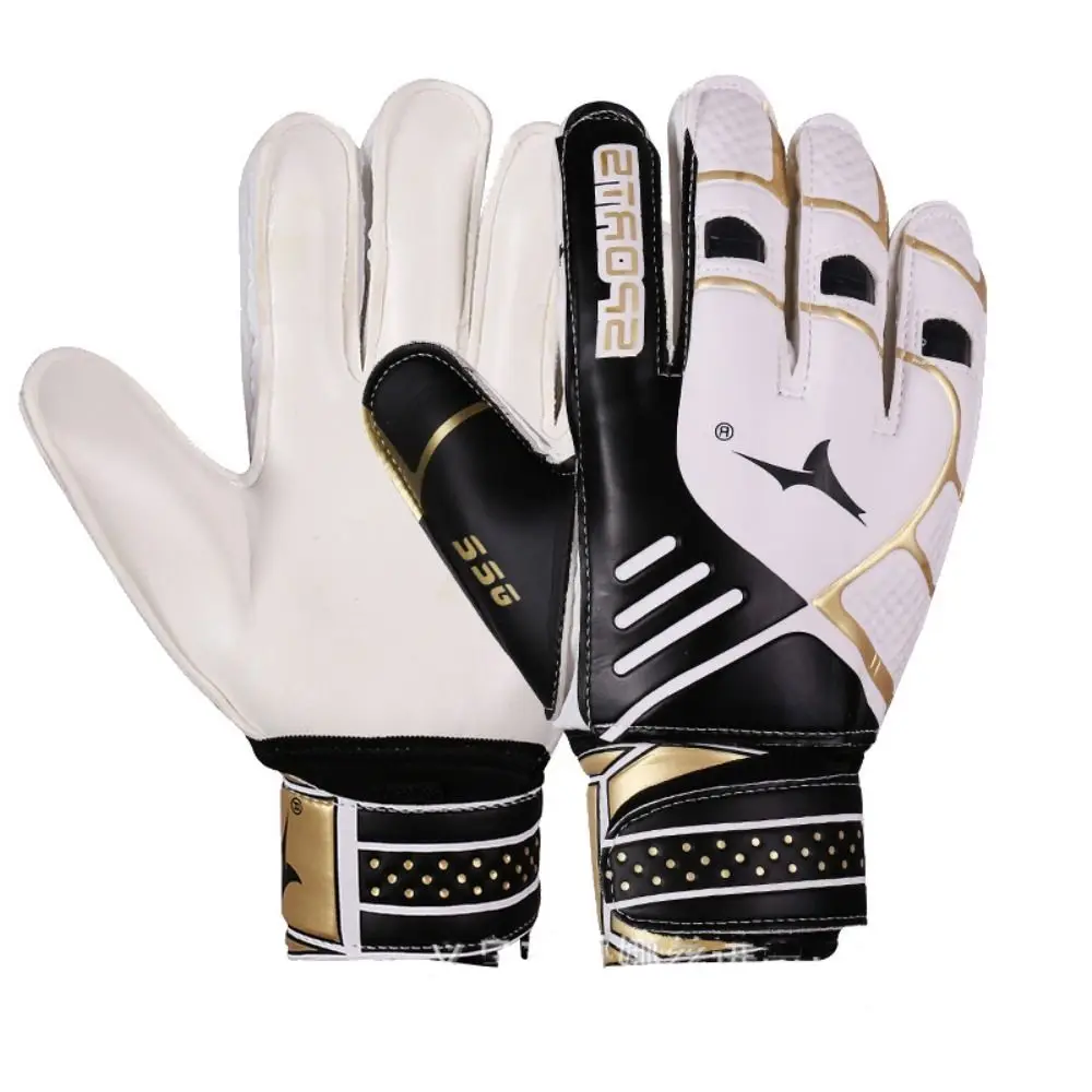 Latex Kid's Soccer Goalkeeper Gloves Thickened Full Finger Protection Football Gloves with Strong Grip Soccer Goalie