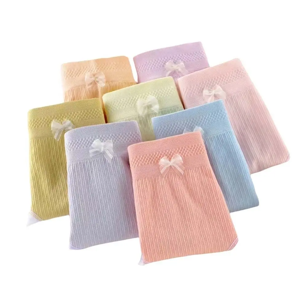 8 pçs cintura baixa calcinha feminina conjunto roupa interior cor aleatória babados briefs 8 pçs lingerie feminina arco cuecas meninas