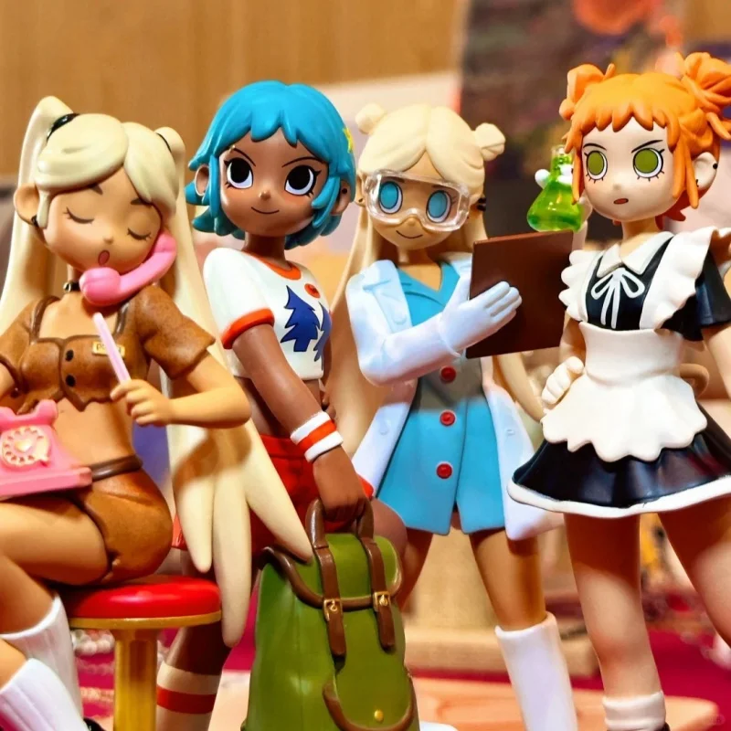 

New In Stock Genuine Peach Riot Rush Hour Series Blind Box Action Figures Cute Cool Poppy-Lce Cream Parlor Collectible Model