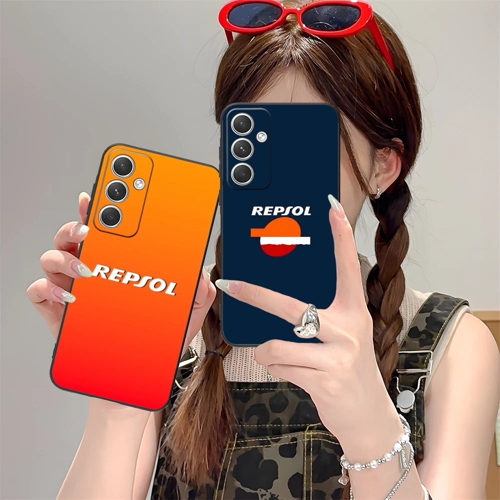 Fashion R-Repsol Cool Mobile Cell Phone Case for Samsung M55 35 15 54 34 14 33 23 13 42 32 22 F55 23 12 5G Black Cover Shell