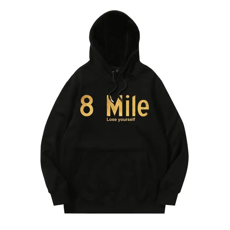 Hoodie Men Women Hoodies Eminem Eight Mile Sweatshirt Men Clothing Streetwear Harajuku Size S-5XL 100% Cotton Printed Hoodie