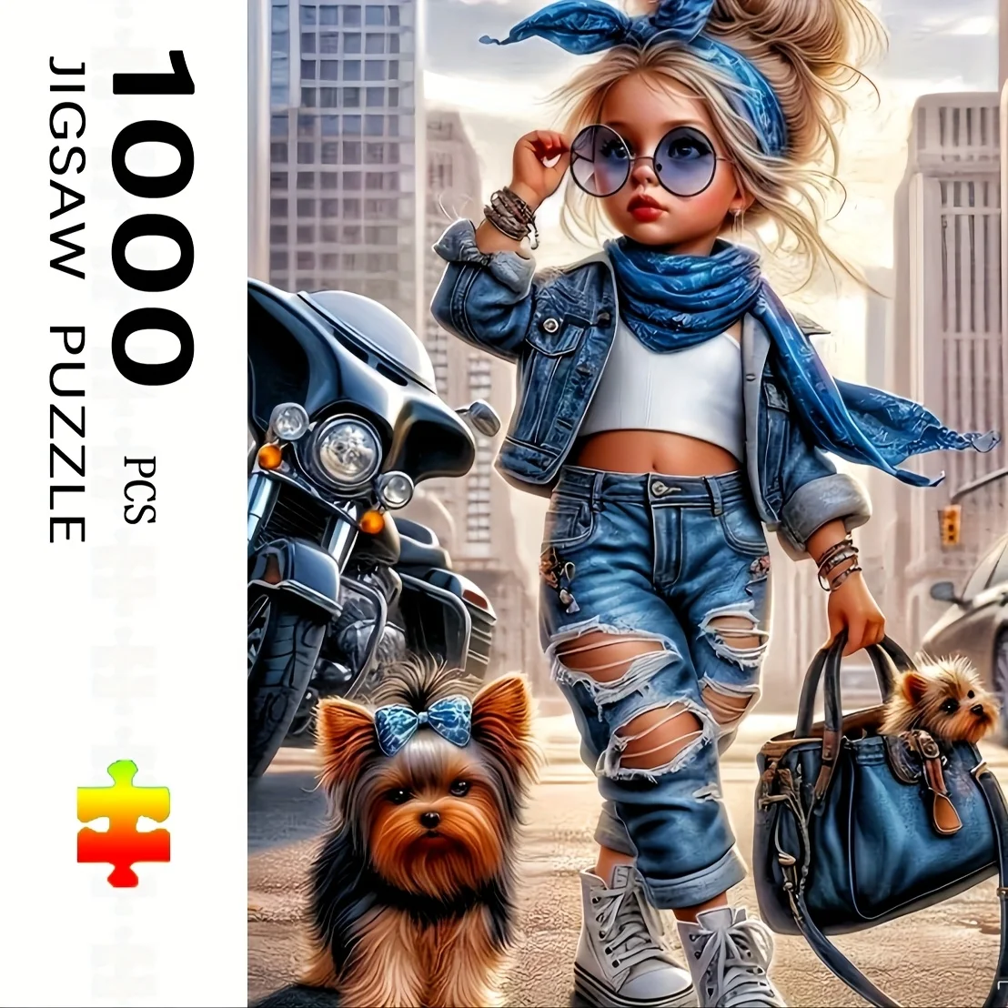 

50X70CM Adult 1000PCS Paper Jigsaw Puzzle Tide Model,Stress Relief Entertainment Children Toy