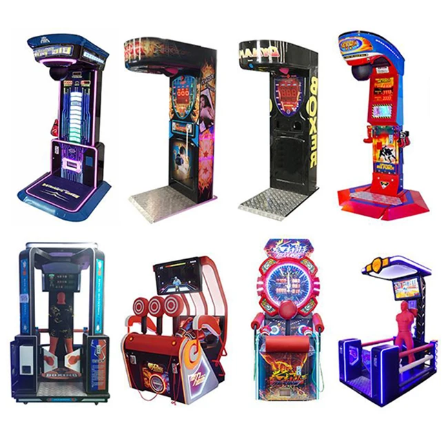 Coin Operated Game Street Hammer Boxing Machine Arcade Boxing Punch Machine vr shooting simulator