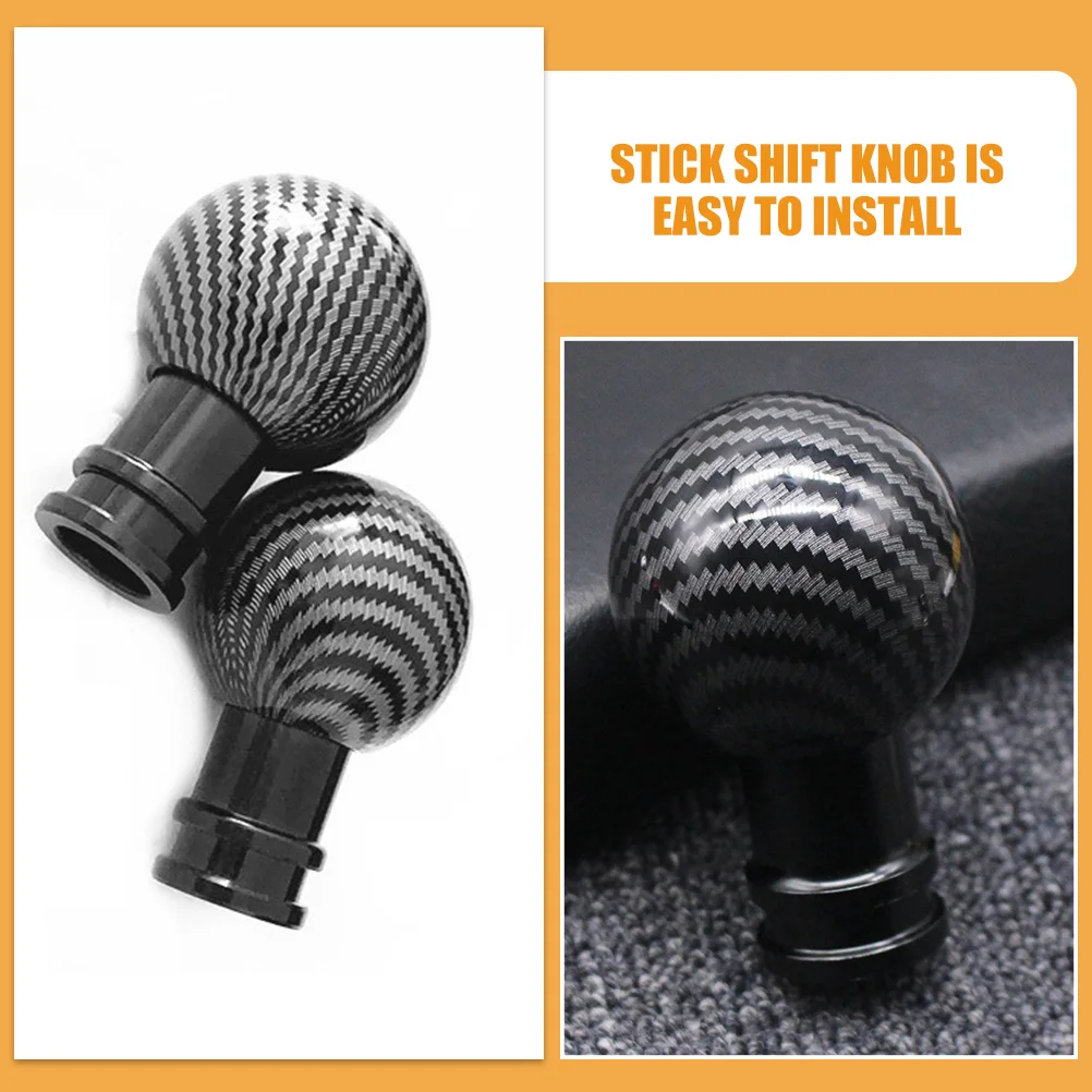 

Carbon Fiber Gear Shift Knob Manual Car Shifter Lever Stick Handle Head Universal Auto Transmission Shifter Cool Car Accessories