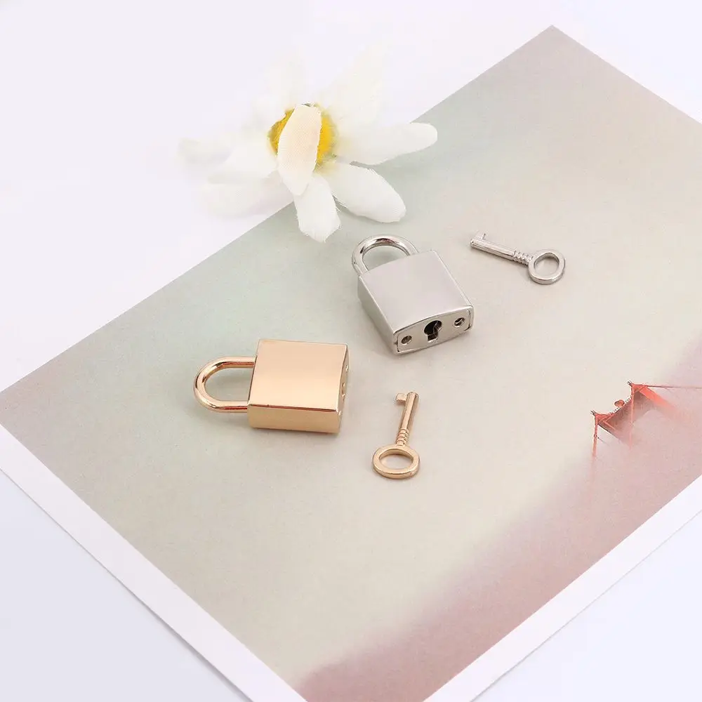 Mini Silver Lock With Key Small Archaize Copper Padlocks With Key Supplied Lovers Lock Jewelry Box Home Improvement Hardware
