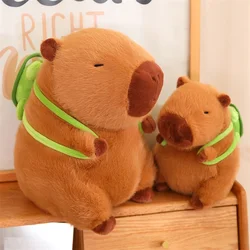 Internet celebridade venda quente capivara boneca brinquedo de pelúcia tartaruga escudo mochila capivara decoração do escritório presente das crianças