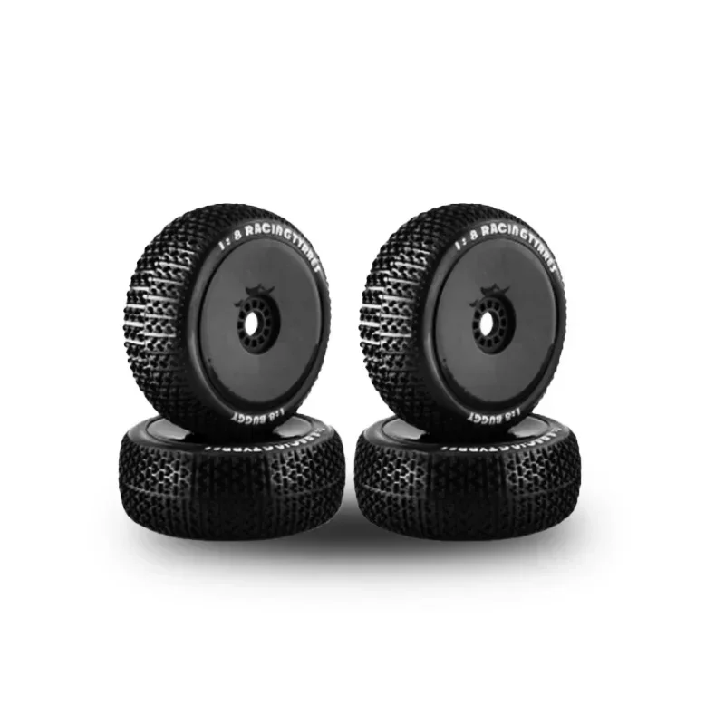 Pneus Buggy Nitro tout-terrain 1/8 4WD, jantes hexagonales de 17mm pour voiture RC à échelle 1:8 HSP HPI Kyosho ZD Hongnuo Redcat Trxs, 4 pièces