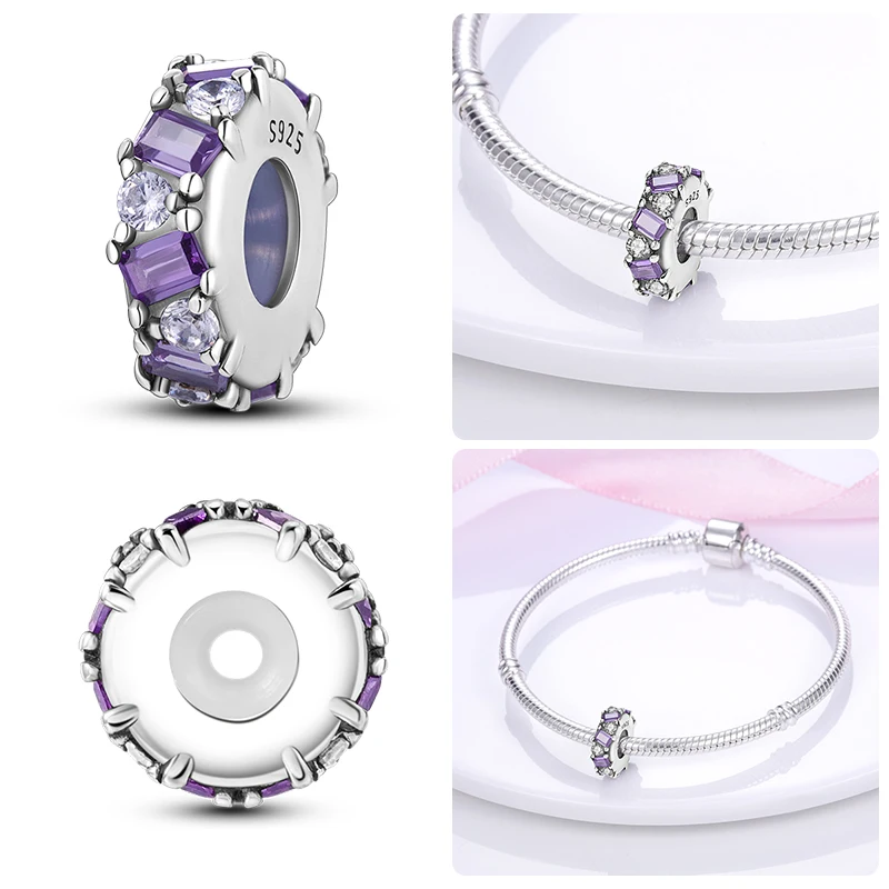 100% 925 Sterling Zilver Lichtgevende Ster Bloem Vlinder Siliconen Spacer Kralen Fit Qikaola Originele Armbanden Fijne DIY Sieraden