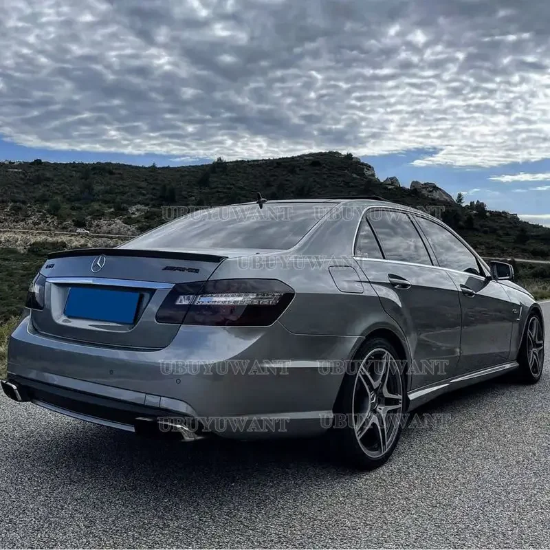 For Mercedes Benz E Class W212 E180 E200 E260 E300 E320 Sedan 4Door Rear Trunk Lid Spoiler Wings ABS Tuning Body Kit Accessories