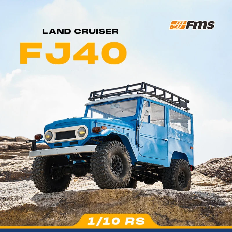 FMS Official Licensed Land Cruiser FJ40 1:10 Off-Road 4WD Climbing Car RC Remote Control Car Water Proof Electric Model Car RS