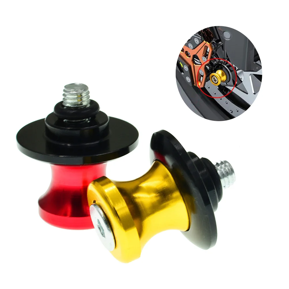 

2Pcs Motorcycle Stand Screw Aluminum Alloy 6-8mm Durable Professional Sports Car Frame Screw Motorcycle Arm Ring