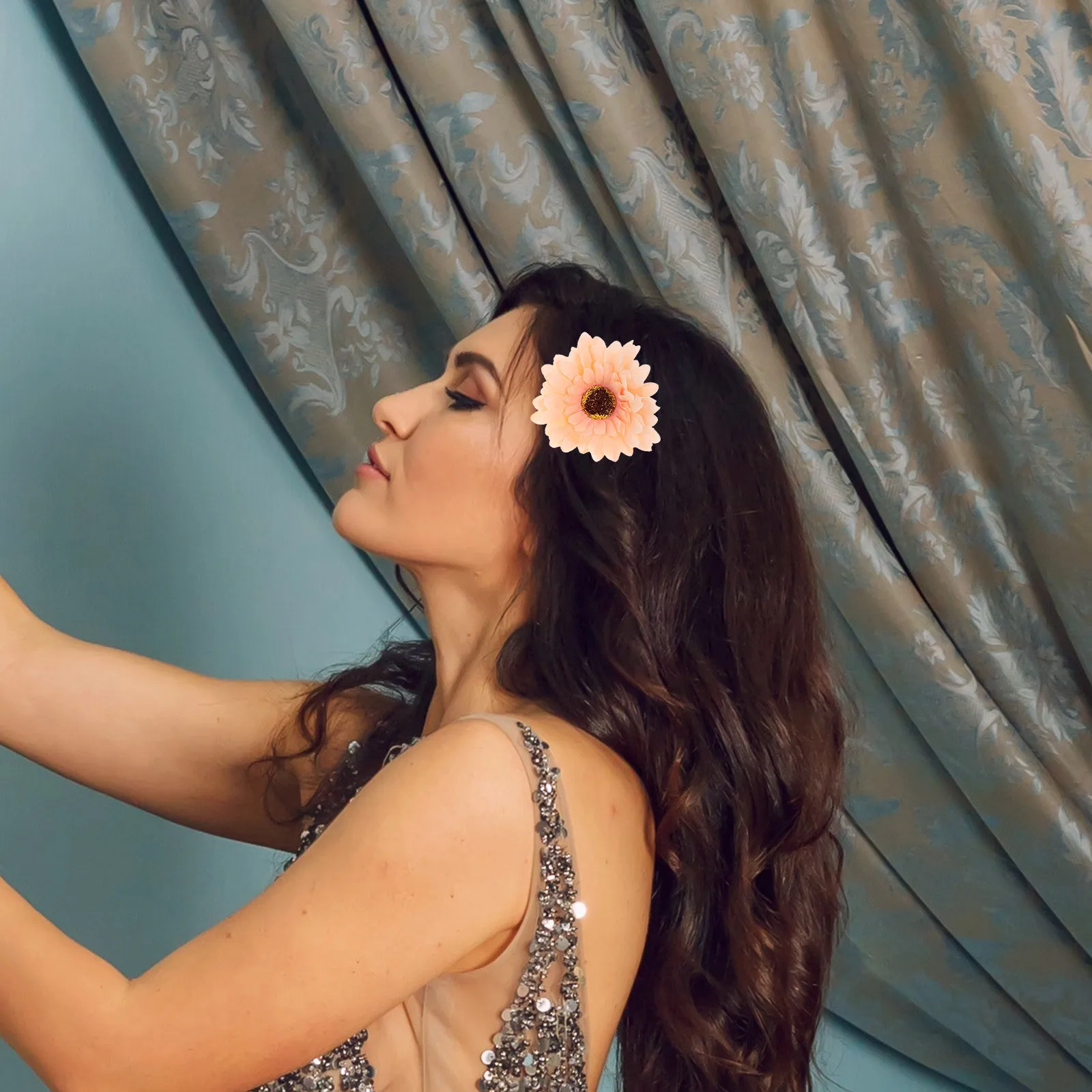 10 قطعة نابض بالحياة وهمية زهرة الأقحوان ديكور الاصطناعي ديزي للمنزل الزفاف الديكور حية محاكاة الدعائم