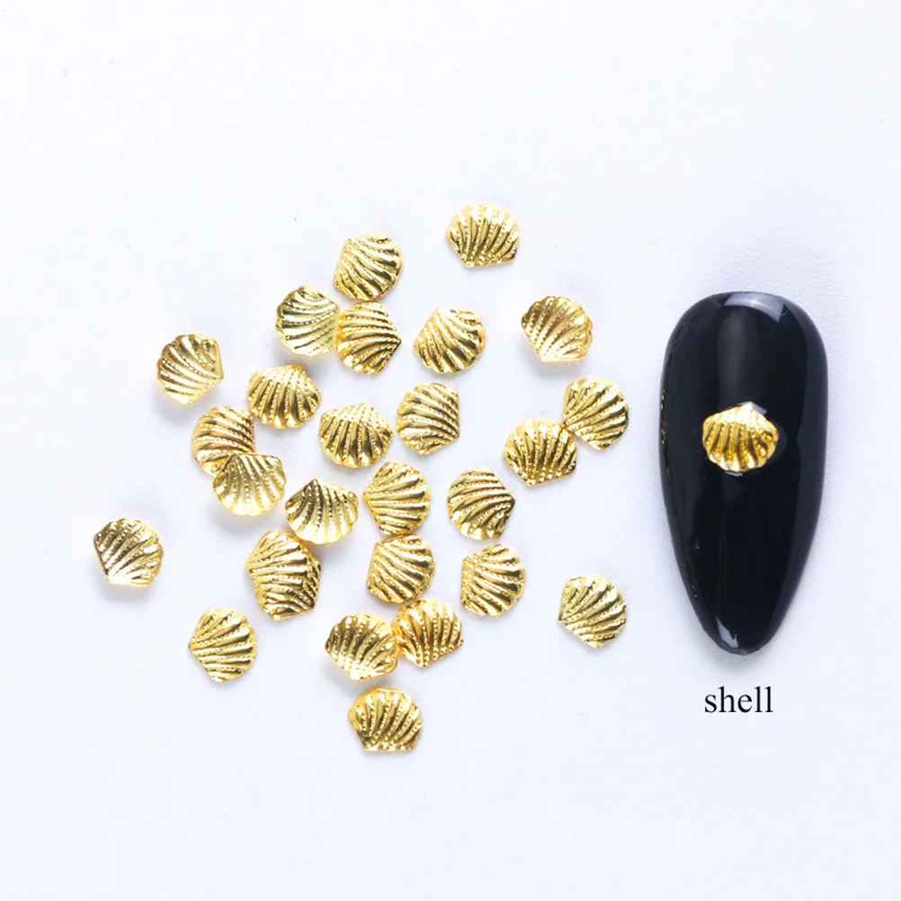 

Gold Silver Metal Nail Charms DIY Nail Art Studs Elegant Manicure Decorations for Nails Dress Cell Phone Craft Projects