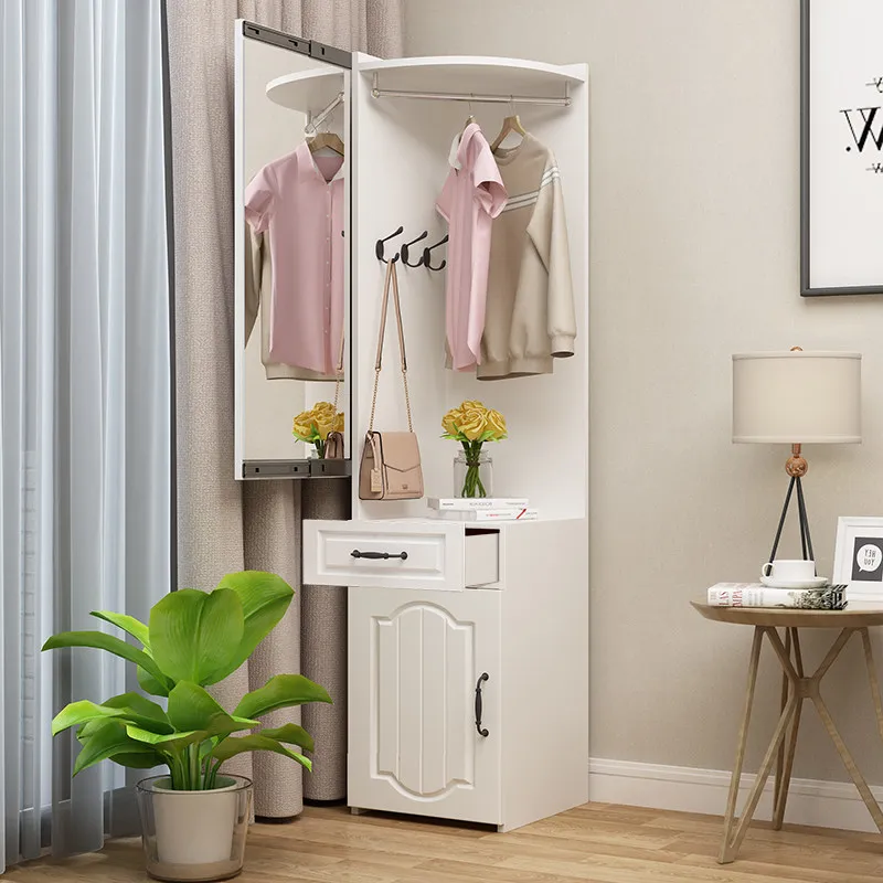 

Угловая полка для спальни, портативная роскошная вешалка для одежды, недорогая вешалка для одежды, подвесные столики для макияжа, мебель для прихожей