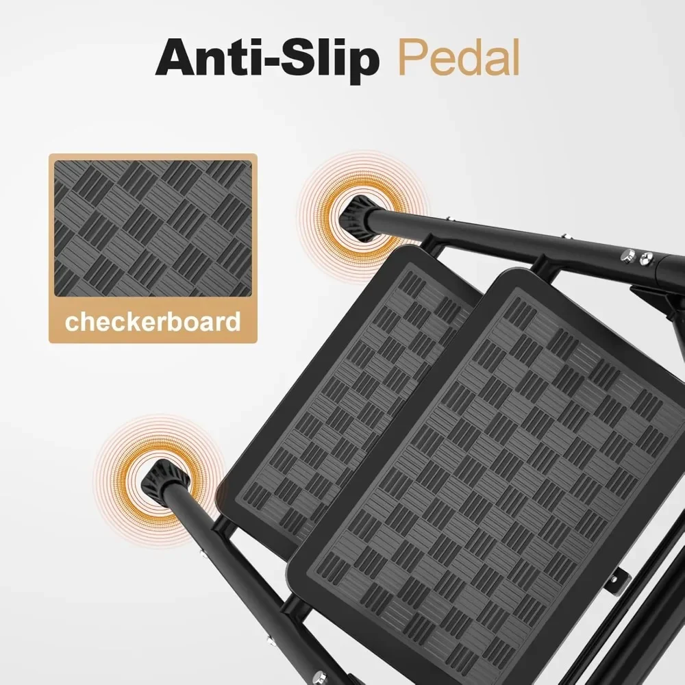 2 Step Ladder, Stool for Adults,2 Step Ladder Folding Step Stool with Wide Pedal Ergonomic Design