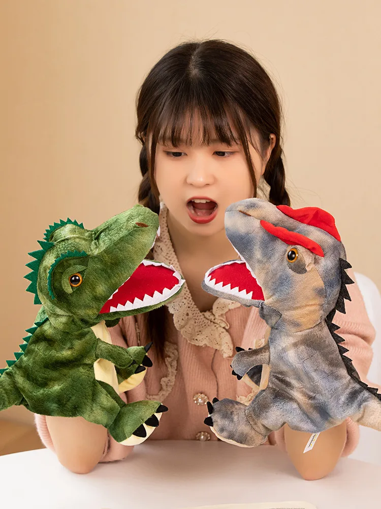 Dinosaur Plush Toys School Party Performance Hand Puppet Jurassic Dinosaur Tyrannosaurus Pterosaur Play House Kids Birthday Gift