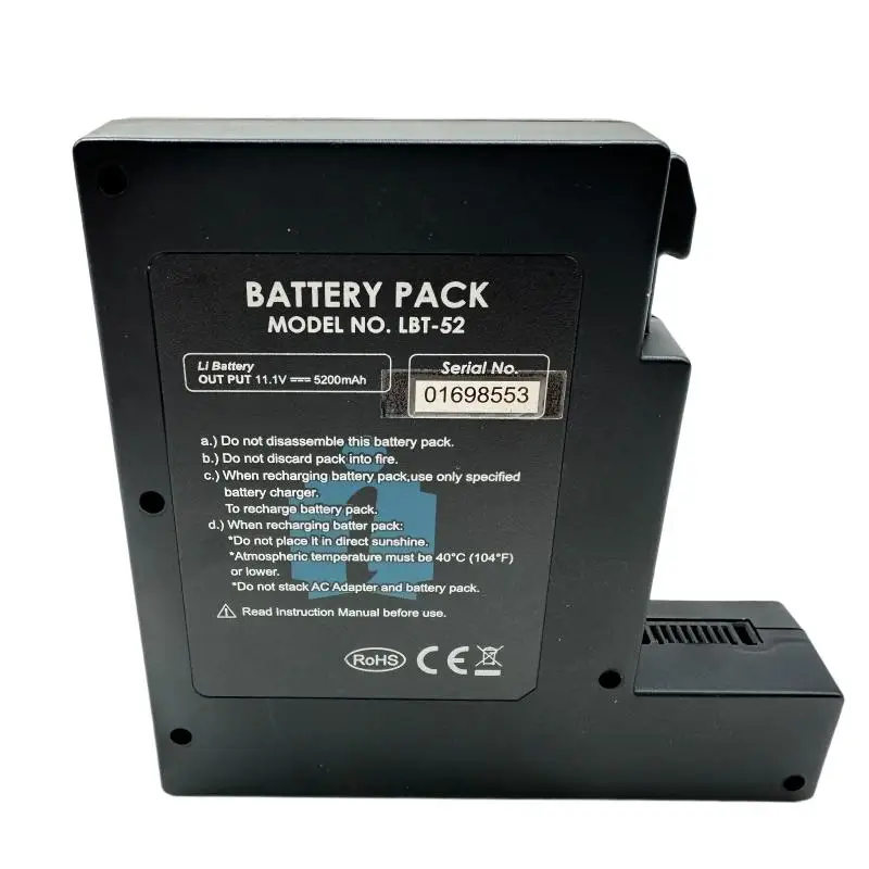LBT-52 Replacement Battery Compatible With INNO View3 View5 IFS-15A Mini15 IFS-5 IFS-16 IFS-18 Fiber Fusion Splicer