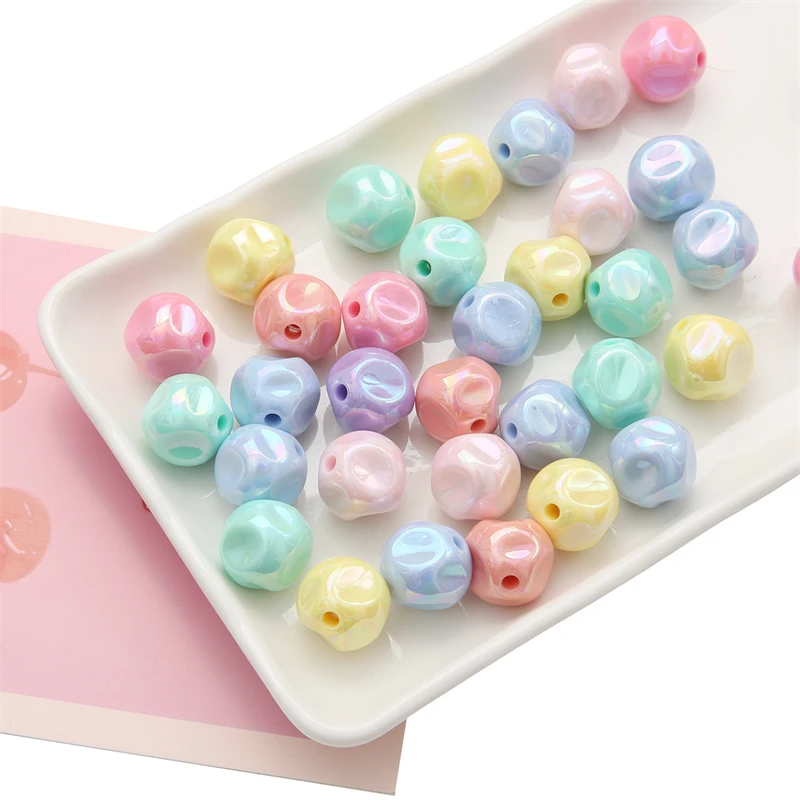 

5/10pcs Acrylic Beads Candy beading Round Charms Loose Spacer Beads For Jewelry Making DIY Bracelet Necklace Accessories