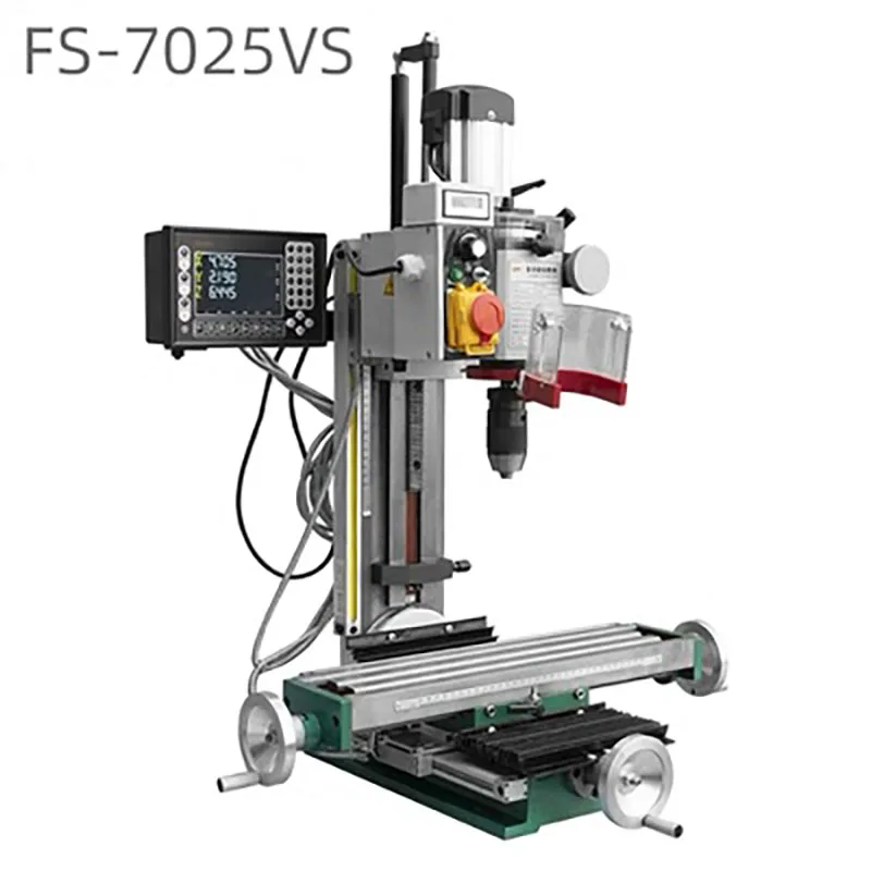 Newest design 7025VS Drilling and Milling machine 750W 220V 1ph 50HZ Table industrial metal high-precision driller miller