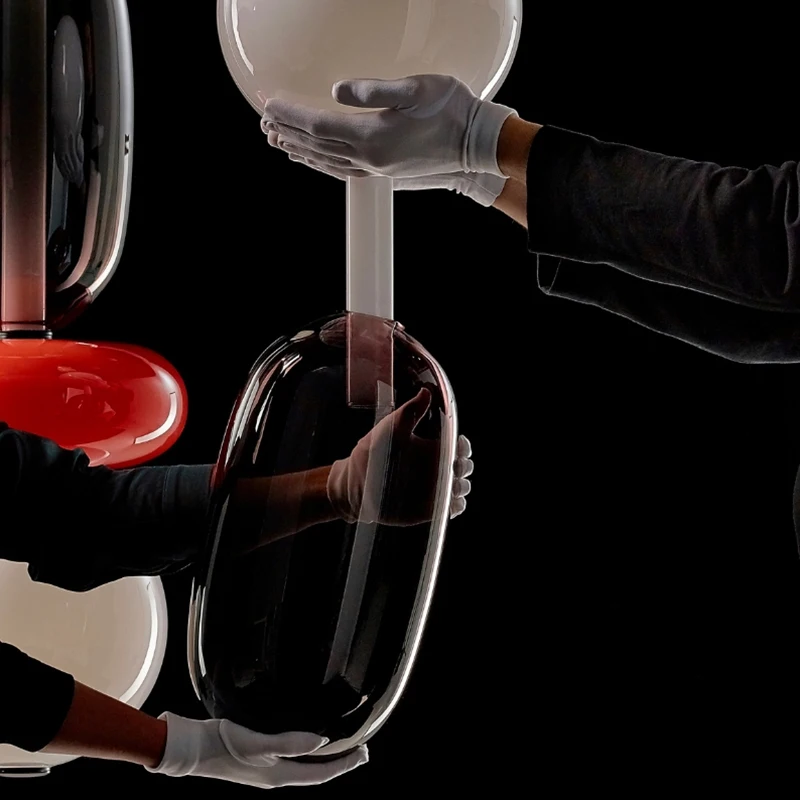 Lampade a sospensione moderne e creative a LED in vetro di caramelle Lampade a sospensione colorate Camera da letto italiana Soggiorno Cucina Ristorante Lampadario