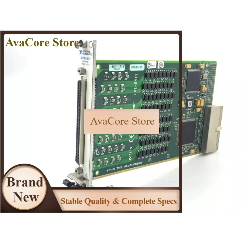 AvaCoreNational Instruments NI PXI-6511 DIO Card, 64 Sink/Source Digital Inputs