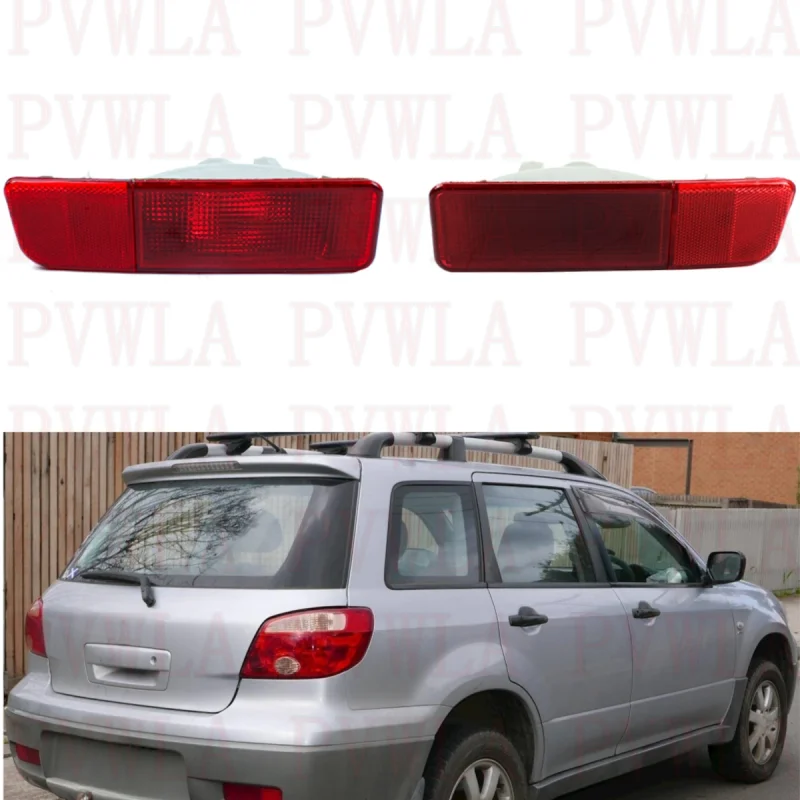 

Rear Bumper Reflector Without Bulbs MN150519 MN150520 For Mitsubishi Outlander 2003 2004 2005 2006