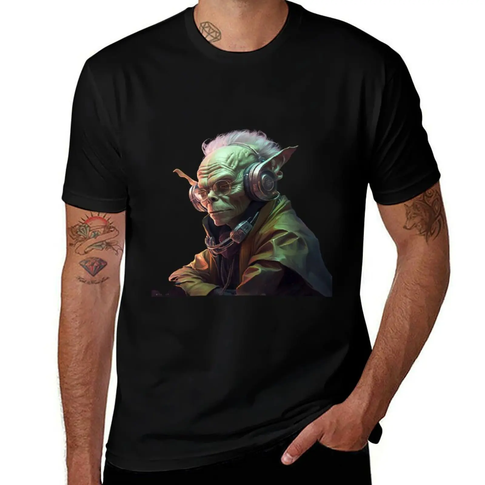 

Goblin Dj T-Shirt vintage sublime Clothing plus size men clothing