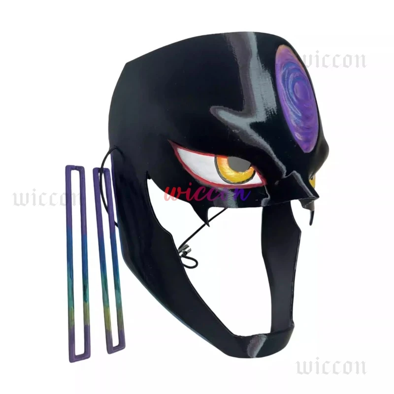 أنيمي Dandadan Jiji تأثيري DAN DA DAN تمتلك Jiji زي شعر مستعار قرط كبس مجموعة قناع أقراط عيون هالوين الرجال حفلة يتوهم