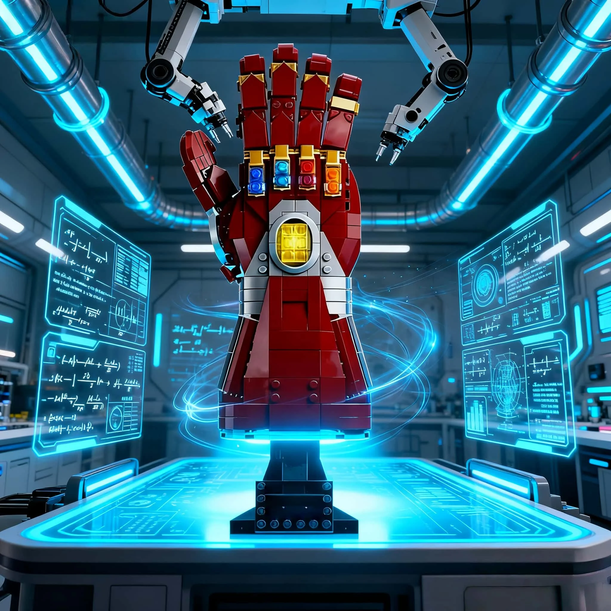 

Architectural red 2026 new home decoration MOC construction new space gloves 675pcs model brick assembly toy creative adult gift