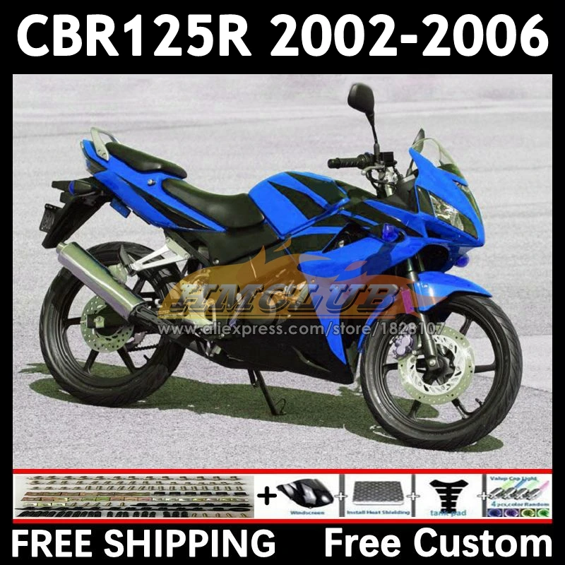 +Tank For HONDA CBR-125R CBR125RR CBR 125 125R 91No.133 CBR125R 02 03 04 blue black 05 06 125CC 2002 2003 2004 2005 2006 Fairing