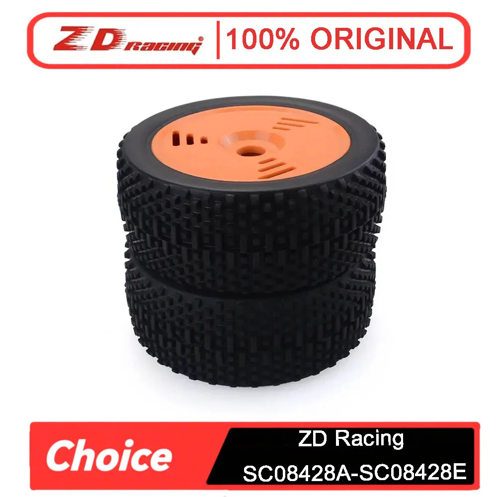 

ZD Racing 1/8 RC Off-Road Короткие колеса и шины для грузовиков — оранжевый/черный, шестигранник 17 мм (прибл. ), Подходит для Redcat, HPI Savage