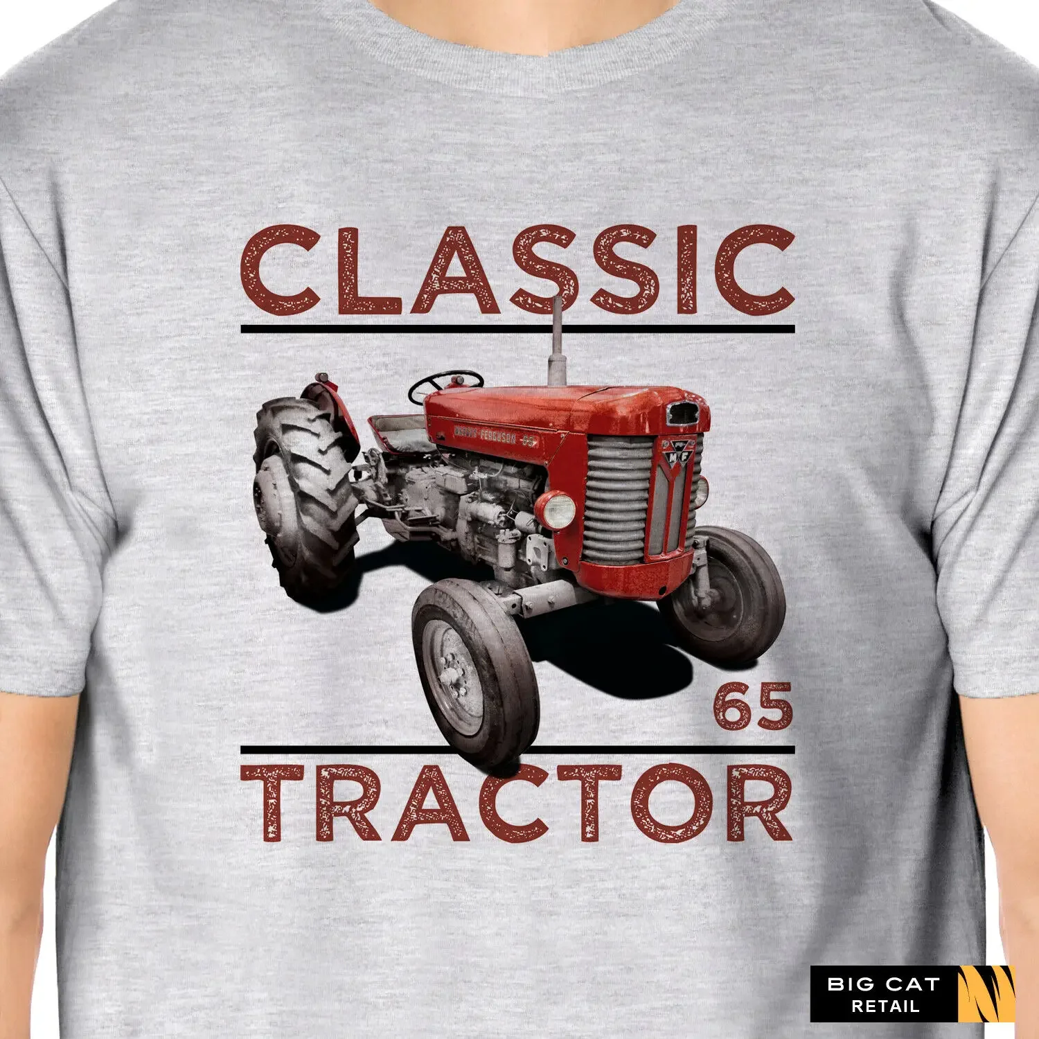 Classic Tractors Massey Ferguson 65 Inspired Retro T-Shirt