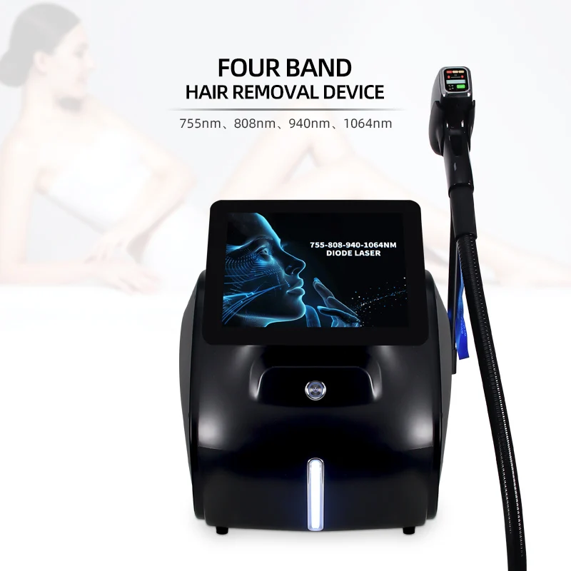 808nm Diode 1000W 1200W 1600W Portable Handle with Screen Hair Removal   Rejuvenation Machine