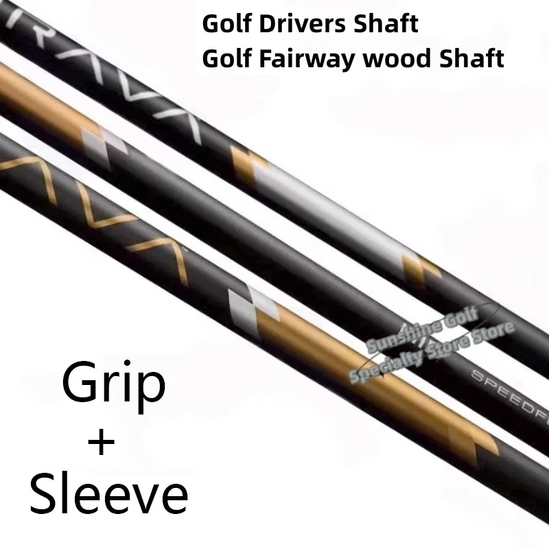 

New Golf Shaft Black technology Golf Drivers Shaft R/S Flex Graphite Shaft Wood Shafts Free assembly sleeve and grip