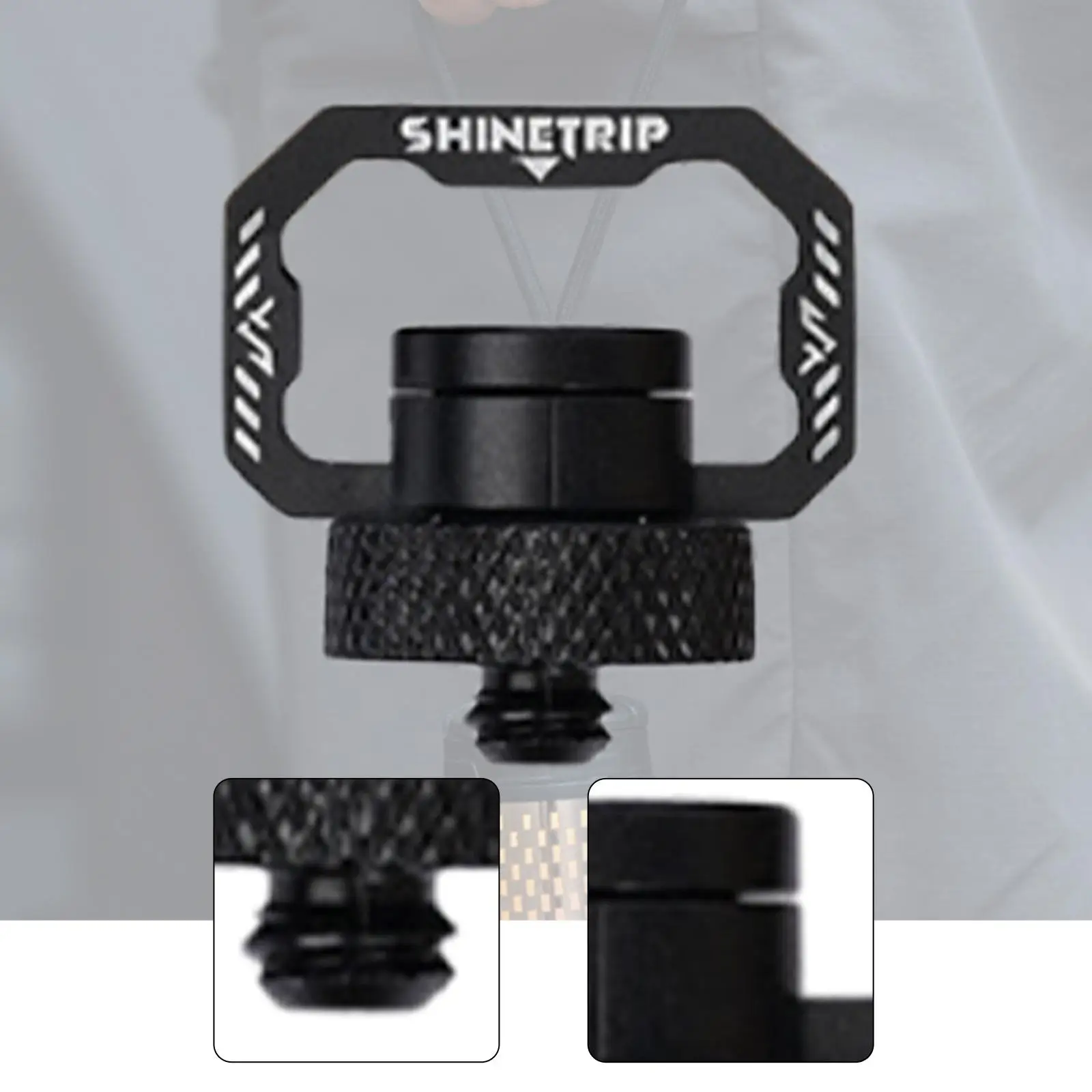 شماعة إضاءة خارجية بخيط 1/4 عالمية على شكل حرف D وخفيفة الوزن