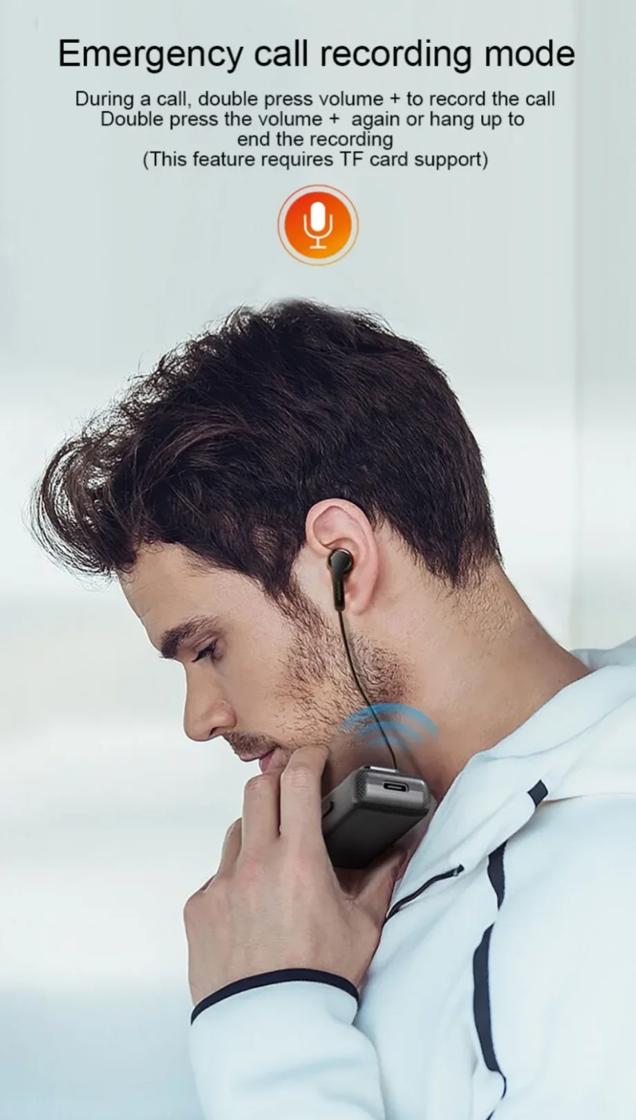Adaptor Penerima Mobil Bluetooth 5.3 Panggilan Jack AUX 3.5Mm Penerima Musik Tanpa Hilang Audio Perekam Panggilan Bebas Genggam Mendukung Kartu TF