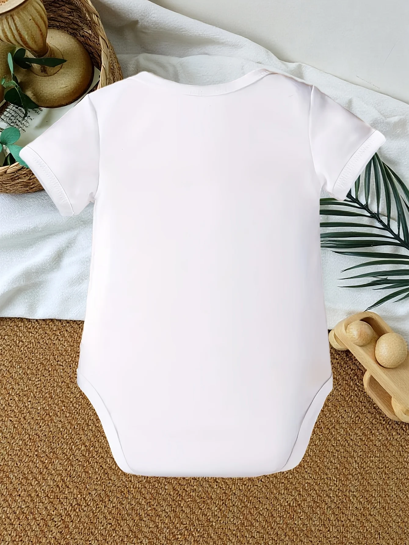 Infant NANA Loves Me MOON AND BACK Rocket Pattern Fashion Letter Print Creative Versatile Round Neck Triangle Romper for Outdoor