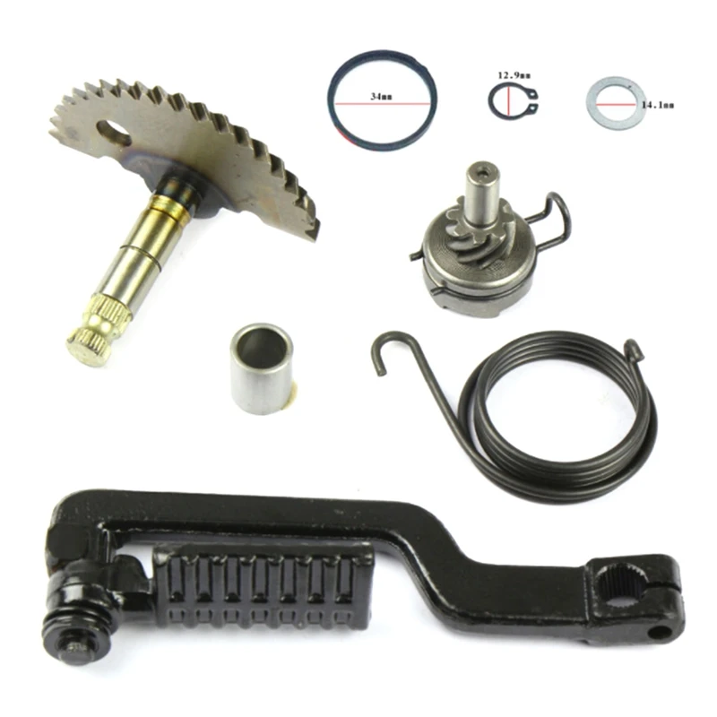 New Motorcycle Starter Lever Shaft Gear Assembly Kit For GY6 49CC 50CC 80CC 100CC Scooter Starter Shaft GY6 80Cc 139QMB