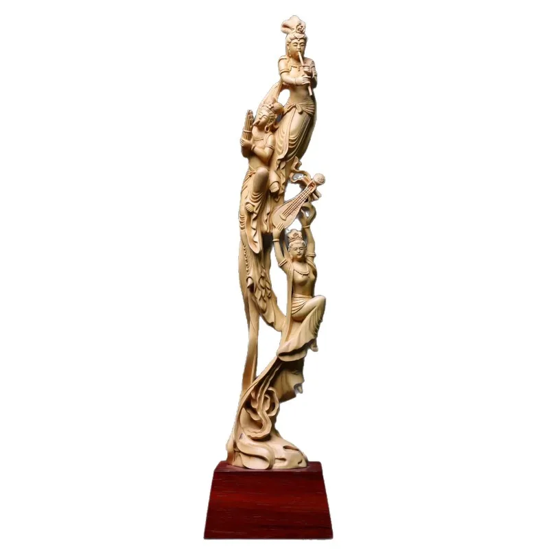 Rebound Pipa Dunhuang Flying Fairy Ornament, Ladies Home Decoration Study Crafts