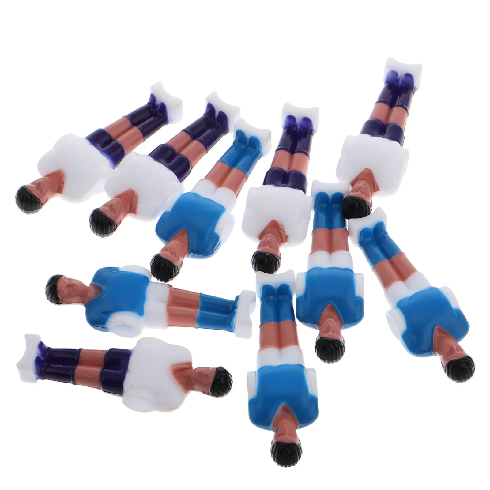

10Pcs Resin Mini Foosball Players Set Table Soccer Figures Replacement Parts Accessories for Football Table Foosball Figures