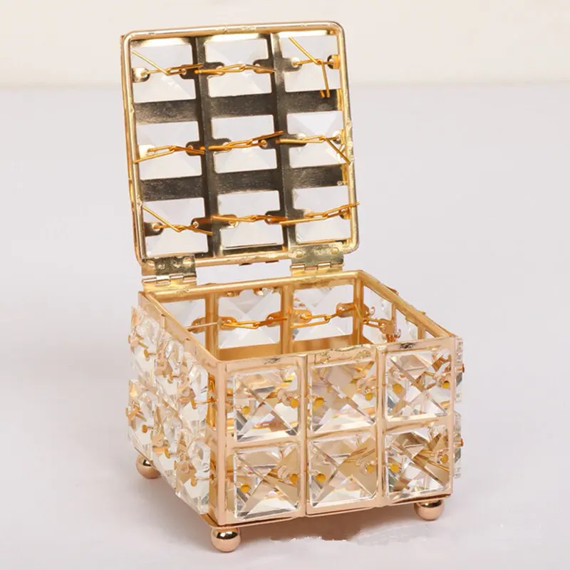 Desktop Storage Box, Flip Cover Jewelry, Stud Earrings, Crystal Glass Rack, Small Candy Box, Small Utensils.