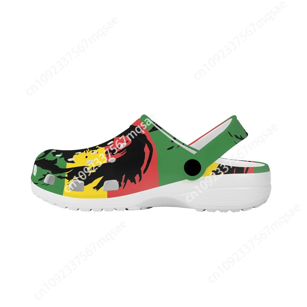 Custom Bob-Marley Reggae Music Indoor Bedroom Slippers Light Casual Garden Shoes Summer Breathable Flats Beach Sandals Hot