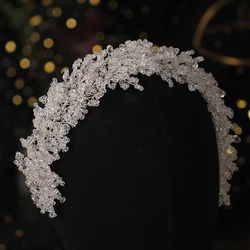 Itacazzo Silver-colour Bridal Headwear Women's Fashion Wedding Classic Hair Band
