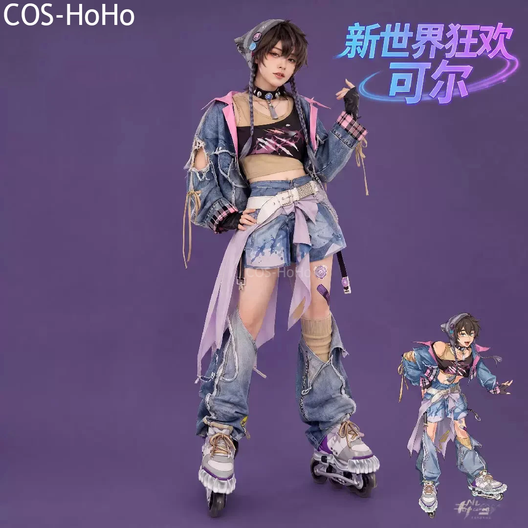 COS-HoHo Nu: Carnival Garu Memory Perfume Student Game Suit Cool Uniform Cosplay Costume Halloween Party Role Play Outfit