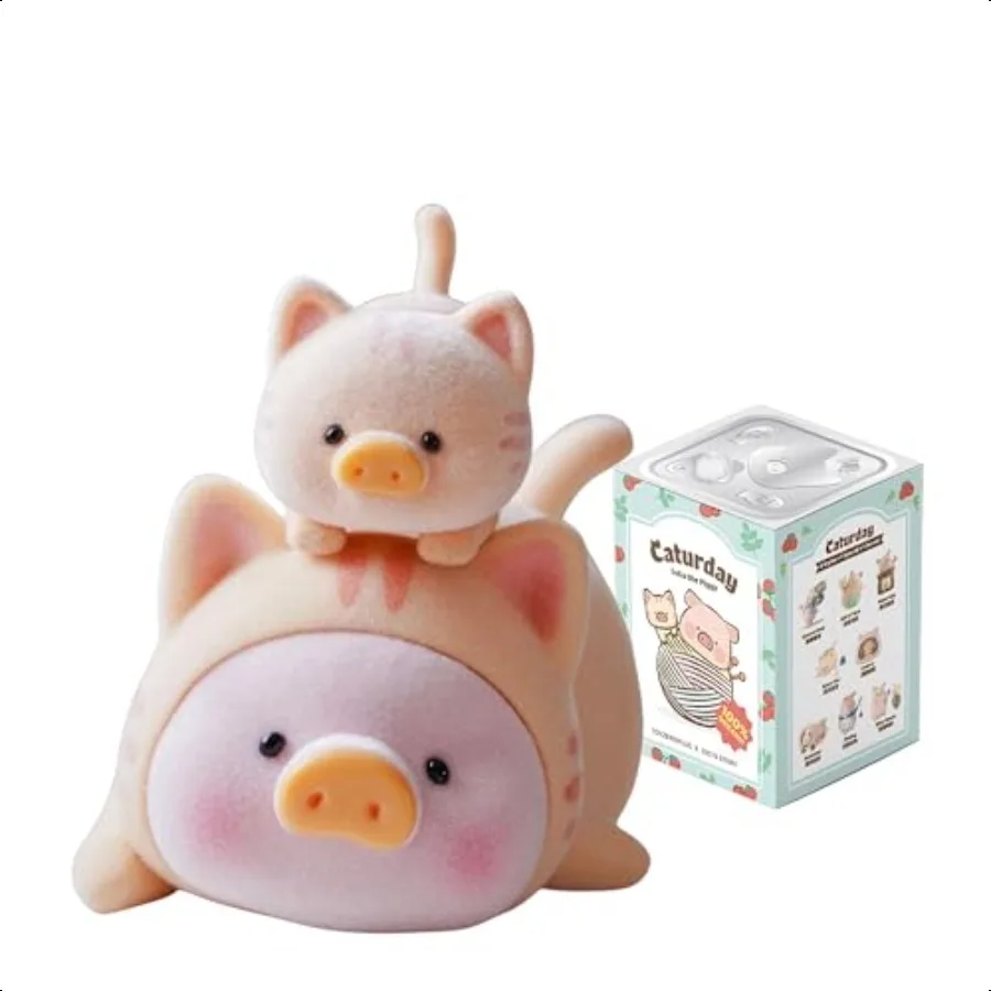 

Lulu The Piggy Cat ur Day Caturday Series 1PC Cute Pig Blind Box Figures Collectible Toys Birthday Gift